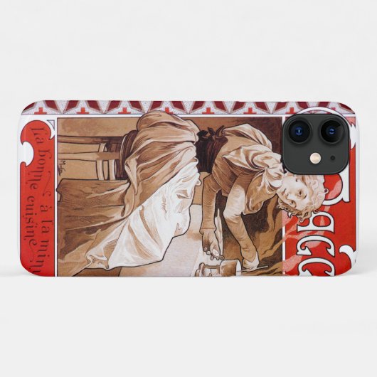 Vrouw Koken, Alphonse Mucha Case-Mate iPhone Case (Achterkant (horizontaal))
