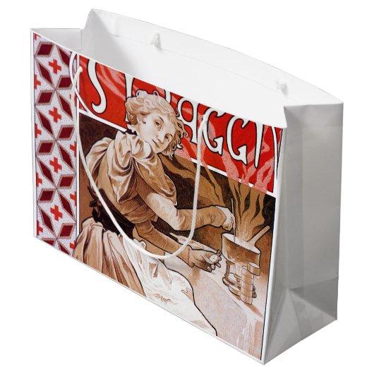 Vrouw Koken, Alphonse Mucha Groot Cadeauzakje (Achterkant Gekanteld)