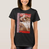 Vrouw Koken, Alphonse Mucha T-shirt (Voorkant)