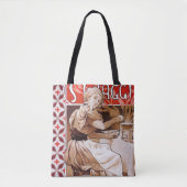 Vrouw Koken, Alphonse Mucha Tote Bag (Voorkant)