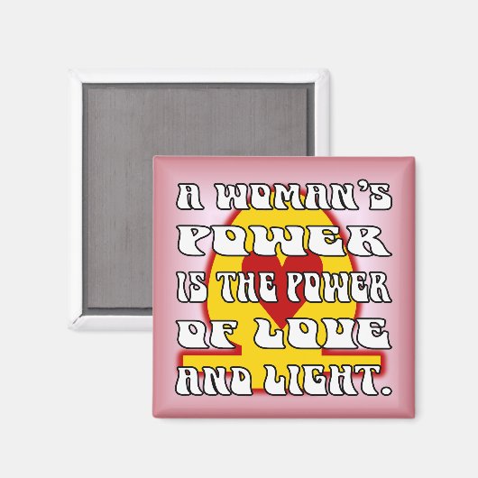 Vrouw Kracht Magneet (Voorkant / Achterkant)