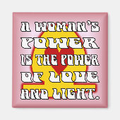 Vrouw Kracht Magneet (Voorkant)