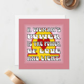 Vrouw Kracht Notitiekaartje (Voorkant / Achterkant in situ)