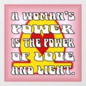 Vrouw Kracht Raamsticker (Vel)