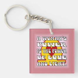 Vrouw Kracht Sleutelhanger