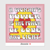 Vrouw Kracht Sticker (Vel)