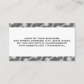 Vrouw krakend Barbell | Dumbbells-patroon Visitekaartje (Achterkant)