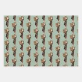 Vrouw Krampus inpakpapier set (Voorkant 2)