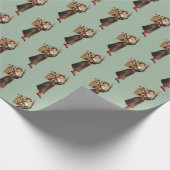 Vrouw Krampus Wrapping Paper 2 Cadeaupapier (Hoek)