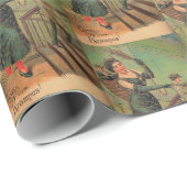 Vrouw Krampus Wrapping Paper Cadeaupapier (Rol Hoek)