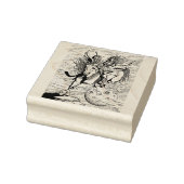 VROUW KRIJGER, VLIEGEND PAARD PEGASUS FANTASY HERO RUBBERSTEMPEL (Stempel)