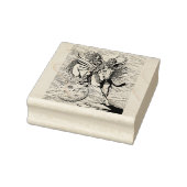VROUW KRIJGER, VLIEGEND PAARD PEGASUS FANTASY HERO RUBBERSTEMPEL (Stempel)