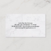 Vrouw krijgt hoofdmassage visitekaartje (Achterkant)