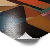 Vrouw kubisme Abstracte kunst Foto Afdruk (Hoek)