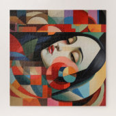 Vrouw Kubisme Abstracte Kunst Legpuzzel (Horizontaal)