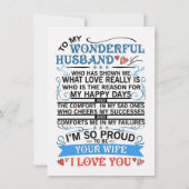 Vrouw Kunst aan mijn geweldige man Kaart (Voorkant)