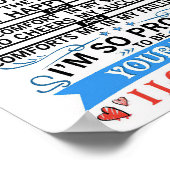 Vrouw Kunst aan mijn geweldige man Poster (Hoek)