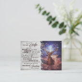 Vrouw Kunst aan mijn vrouw-hersenschim gehouden Visitekaartje (Staand voorkant)