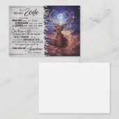 Vrouw Kunst aan mijn vrouw-hersenschim gehouden Visitekaartje (Voorkant / Achterkant)