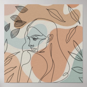Vrouw kunst schilderij poster