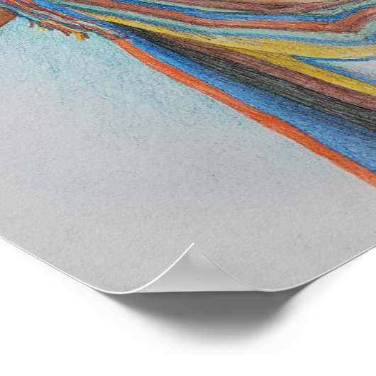 Vrouw Kunstwerk Poster (Hoek)