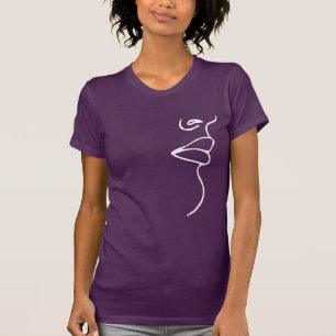 VROUW KUST LINKERKANT - WIT -.png T-shirt
