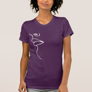 VROUW KUST RECHTERKANT - WIT -.png T-shirt