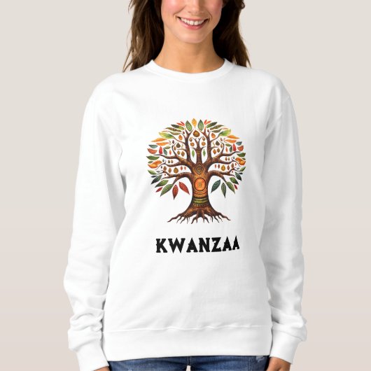 Vrouw Kwanzaa SweatShirt (Voorkant)