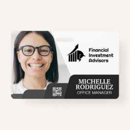 Vrouw lachend | Ondernemingen | Visitekaartje stre Badge