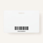 Vrouw lachend | Ondernemingen | Visitekaartje stre Badge (Achterkant)