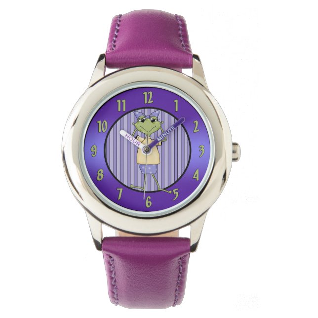 Vrouw Land Kikkerhorloge Horloge (Voorkant)