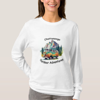 Vrouw Lange Mouw T voor Chattanooga Outdoor T-shirt