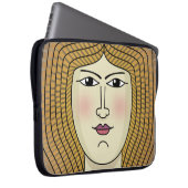 Vrouw Laptop Sleeve (Voorkant Rechts)