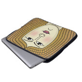 Vrouw Laptop Sleeve (Voorkant onderkant)