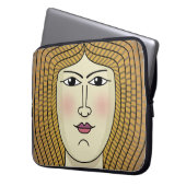 Vrouw Laptop Sleeve (Voorkant Links)