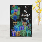 ***VROUW*** LATEN WE "U" OP VERJAARDAG VIEREN KAART (Gele Bloem)