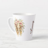 Vrouw Latte Mok (Linkerhoek)
