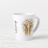 Vrouw Latte Mok (Rechterhoek)