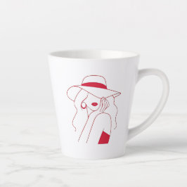 Vrouw Latte Mok