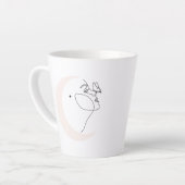 Vrouw Latte Mok (Linkerhoek)