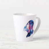 Vrouw Latte Mok (Rechterhoek)