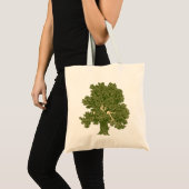 Vrouw leest in boom tote bag (Voorkant (product))