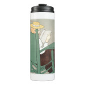 Vrouw leest in een rotsstoel Edward Penfield Thermosbeker (Voorkant)