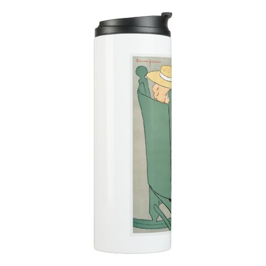 Vrouw leest in een rotsstoel Edward Penfield Thermosbeker (Gedraaid links)