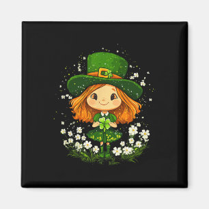 Vrouw Leprechaun Shamrock Girls St Patricks Day L Magneet