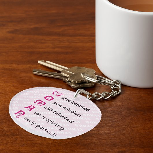 VROUW leuke tekst positieve empowering gepersonali Sleutelhanger