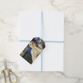 Vrouw leunend op een stoel cadeaulabel (Met Touw)