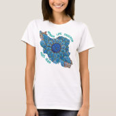 Vrouw leven vrijheid | Perzisch Minakari Groen T-shirt (Voorkant)