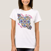 Vrouw leven vrijheid | Perzische Tegels Iraanse ge T-shirt (Voorkant)