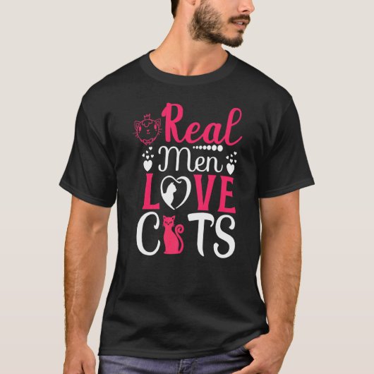 Vrouw: Levendige kattenhouder Kat Echte Mannen T-shirt (Voorkant)